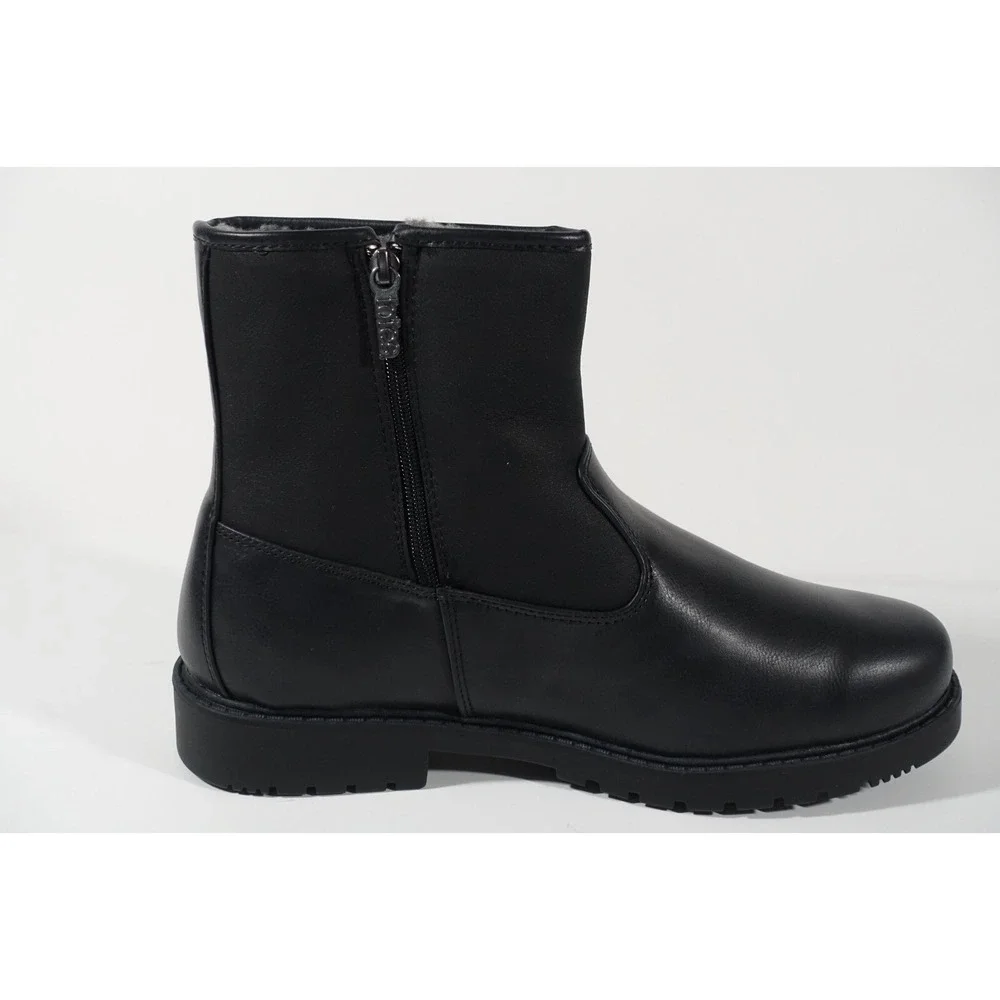 Totes Men Commuter Boots Size 13 M Black Waterproof Inside Zipper Thermolite